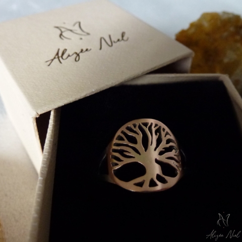 Bague Arbre de vie Cuivre et argent