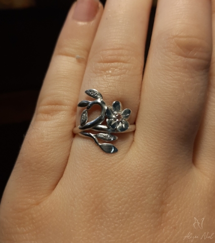 Commande personnalisée fleur et diamants