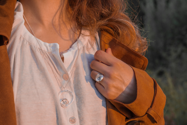 Collection flore bague sautoir
